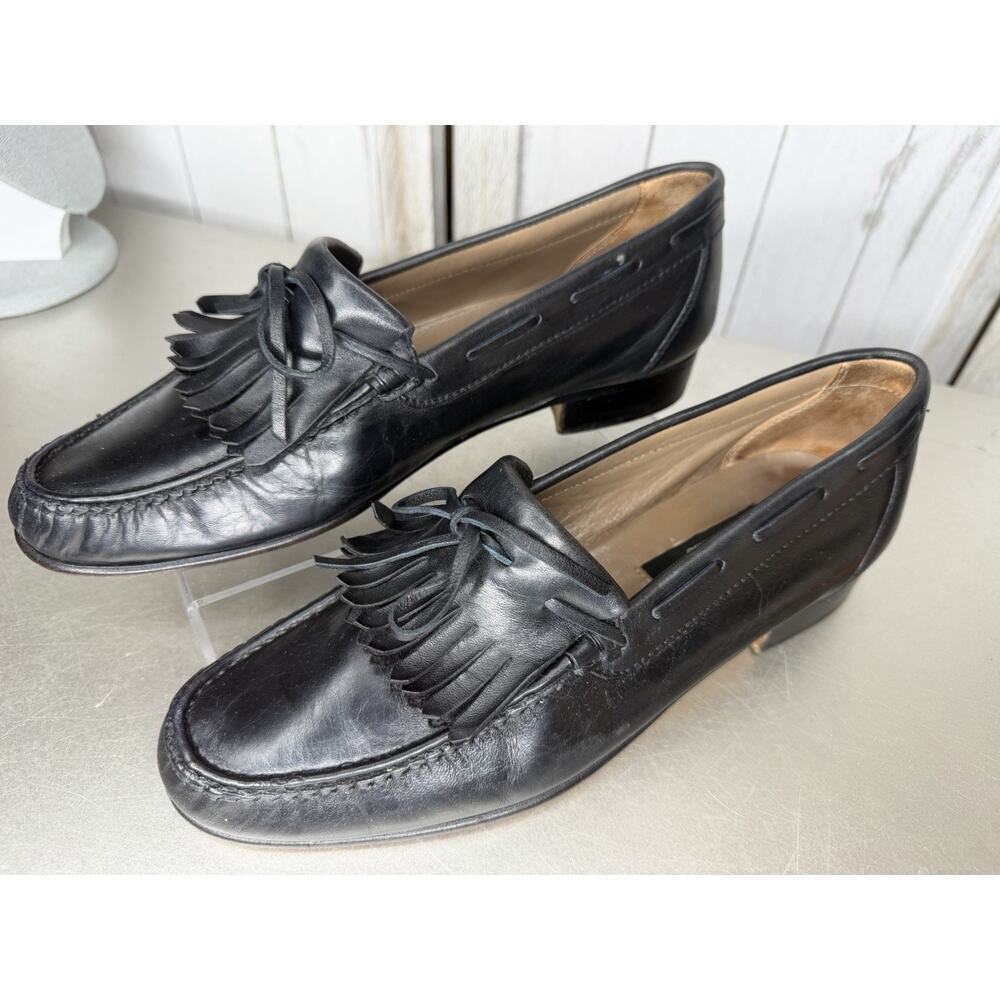 Vintage Vittorio Rex Leather Tassel Dress Shoes Made Italy Men’s 8 Womens 9/9.5